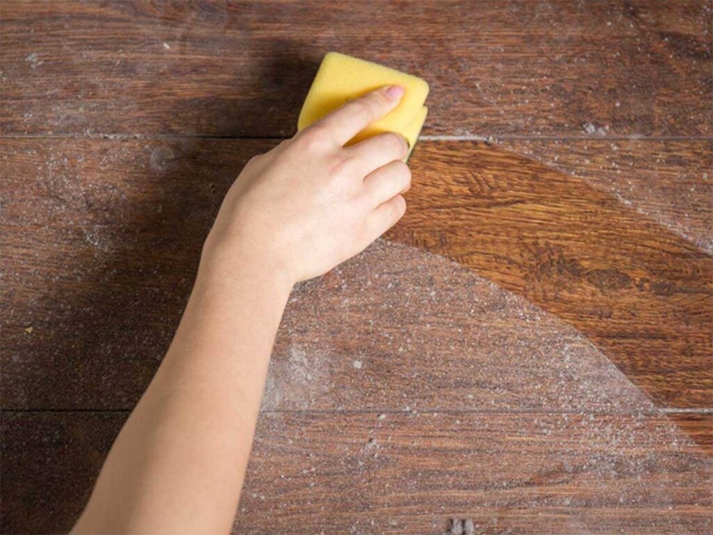 Så mye støver gulvsliping (egentlig)