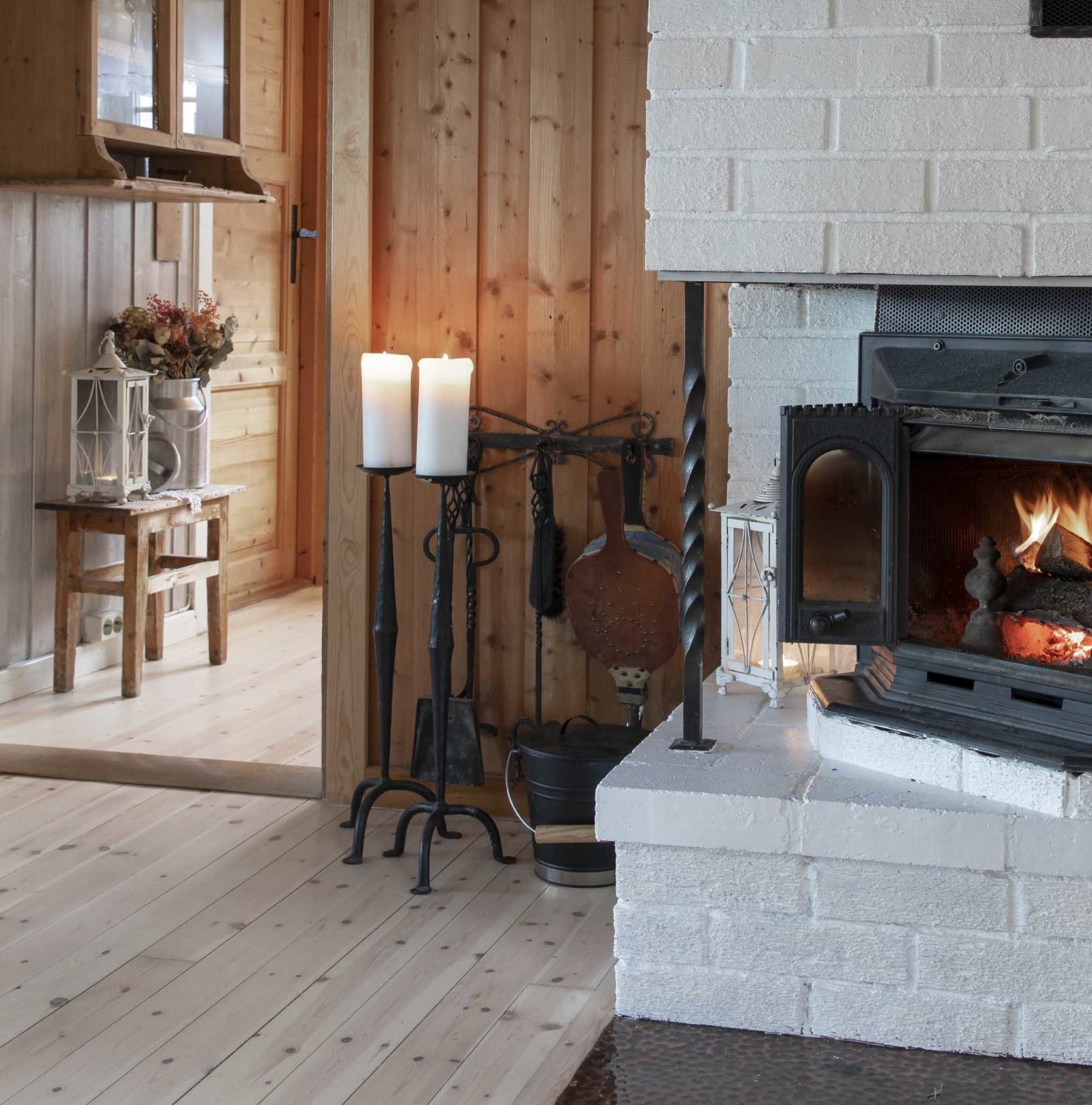 Gulvsliping på hytte